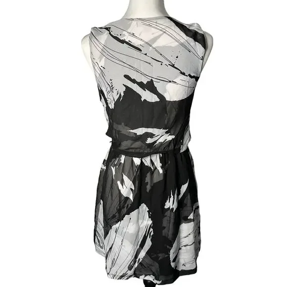 Express Size XS Dress Black White and Gray - Picture 2 of 2